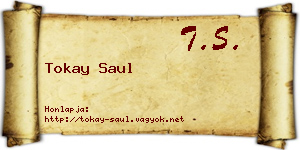 Tokay Saul névjegykártya